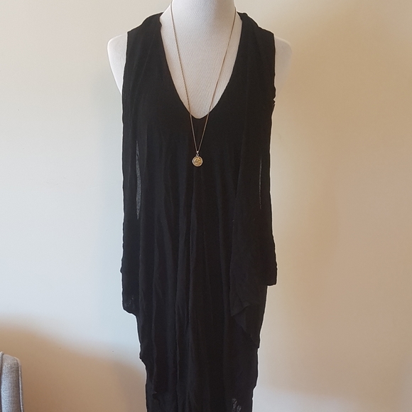 NWOT Rudsak Black Dress / Long Top Body Con - Small - Picture 6 of 14